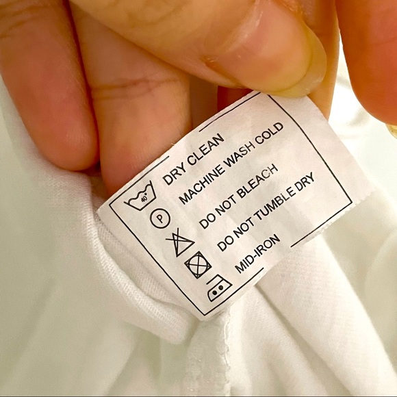 White Printed Front Adjustable Hem Round Neck Short Sleeves Medium Crop Top Tee - Picture 6 of 7